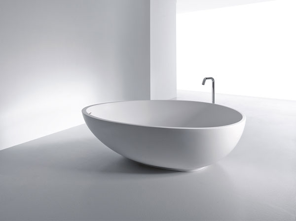 Bathroom White Egg Shaped White Floor White Wall Outstanding VOV bathtubs and Its Perfect Style