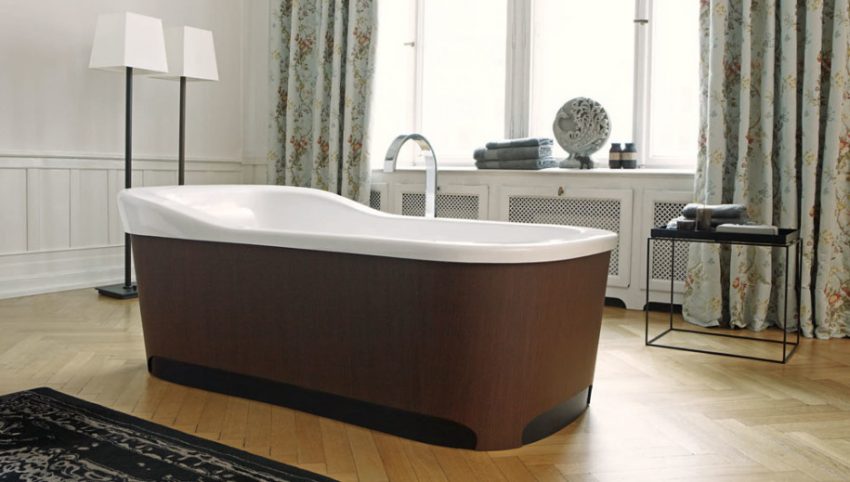 Bathroom Medium size Wooden Panels Bath Furniture By Duravit Bathroom Bathtubs Design 915x519