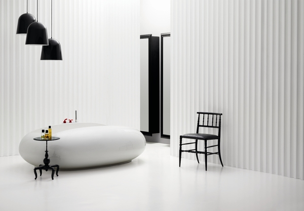 Appealing Bisazza Bagno Collection Black Chair White Bathtub Ideas Ideas