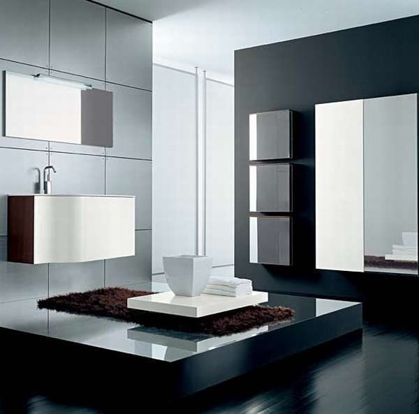 Astounding Grey Floor Fur Rug Klass Bathroom Collection Bathroom