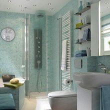 Bathroom Thumbnail size Bathroom Design Ideas For Cozy Homes Blue Mosaic Wall