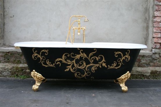 Beautiful Black Bathtub Design Revamping The Bathroom Bathroom