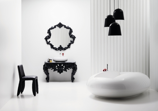Bisazza Bagno Collection Black Chair Classic Table Ideas
