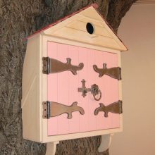 Bedroom Thumbnail size Bedroom Fake Bird Cage Pink Color Cage Door Iron Handle  Iron Hinge Fairy Bedroom for Your Beloved Children