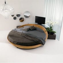 Ideas Glass Sliding Door Leather Round Beds Italian Furniture Design Italian-Furniture-Design-Leather-Round-Beds