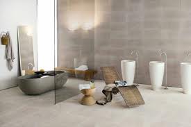 Grey Natural Stone Bathtubs Combining Comfort Bathroom