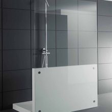 Bathroom Grey Wall Tile Stylish Bathroom Design Dark-Stylish-glass-wall-Bathroom-Design