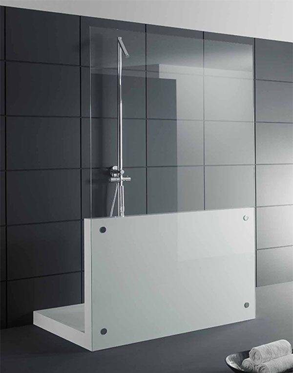 Grey Wall Tile Stylish Bathroom Design Bathroom