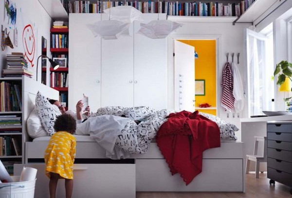 Bedroom Itegrated Storage Books Closet Plant Best Bedroom Designs to Inspire You in Designing Your Bedroom