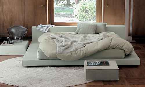 Bedroom Low Profile Bed Round Fur Rug Box Bedside Table Bedroom Inspiration for Best Bedroom