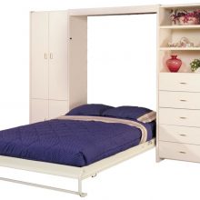 Bedroom Thumbnail size Bedroom Murphy Beds For Smaller Living Spaces Purple Bed White Cabinet 915x722 Convenient Murphy Beds for Neat Rooms