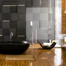 Bathroom Neutra’s Sleek Stylish Bathrooms Glossy Floor Neutra’s-Sleek-Stylish-Bathrooms-Black-Bathup