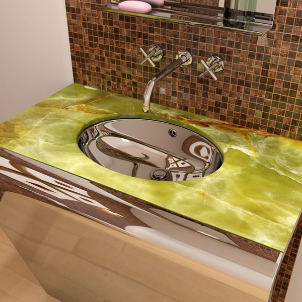Sleek Stylish Bathrooms Green Table Ideas Kitchen
