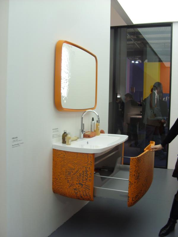 Bathroom Youthful Orange Bathroom White Wall Cabinet Ideas Astounding Modern Orange Bathroom That Is Simple