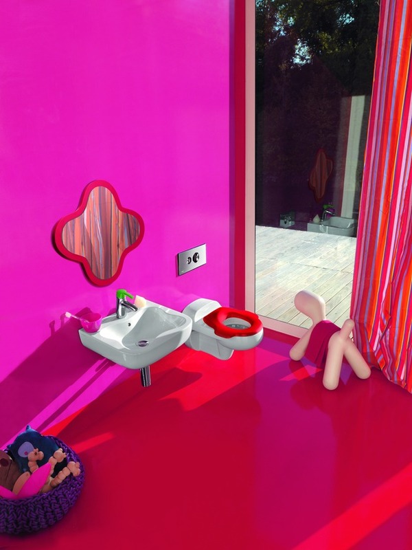 Amusing Colourful Childrens Bathroom Sink Toilet Design Ideas Bathroom