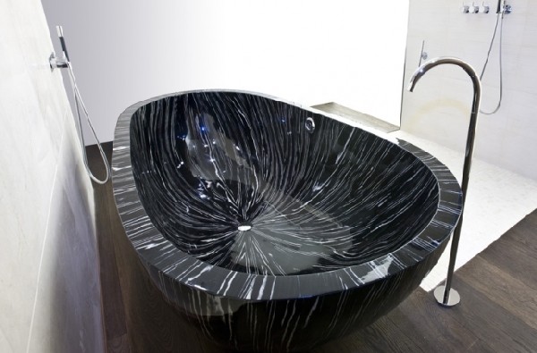 Creative Black Marble Bathtub Collection By Bagno Sasso Ag Designs Bathroom