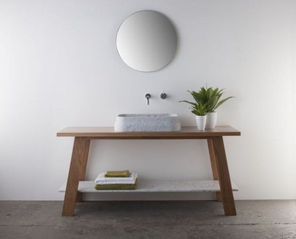 Bathroom Grey Floor White Sink White Wall White Bathroom Design with Exclusive Impression