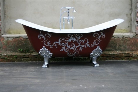 Bathroom Inspiring Baths Bathtubs Ideas Bathroom Maroon Design Unique Bathtubs as Ornaments