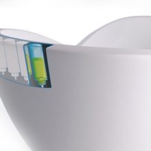 Bathroom Modern Technology Bath Design Infinity White Bathtub Technological Infinity Bath for Comfort
