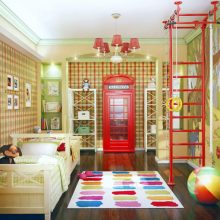 Teen Room Thumbnail size Teen Room Colorful Carpet Kids Room Wallpaper Artistic Chandelier Plaid Wallpaper Teen Bedroom Provides Cheerful and Extraordinary Pleasant Atmosphere