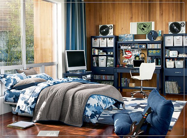 Blue Motif Room Decor Color Ideas Bedroom Designs Baby Interior Paint Rooms Cool Tween Pictures Of Design Design With Bookcase Bedroom
