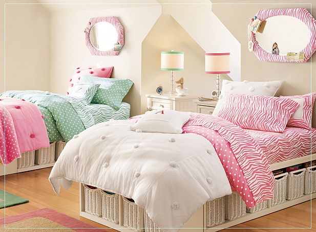 Kids Furniture Modern Interior Design Color Ideas Sets Decor Cool Bedrooms Room Designs Teen Rooms Decoration Decorating Cute Pink Twin Bedroom Design Bedroom